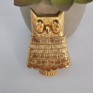 🌻3 for $18 Avon Golden Owl Perfume Locket Pin